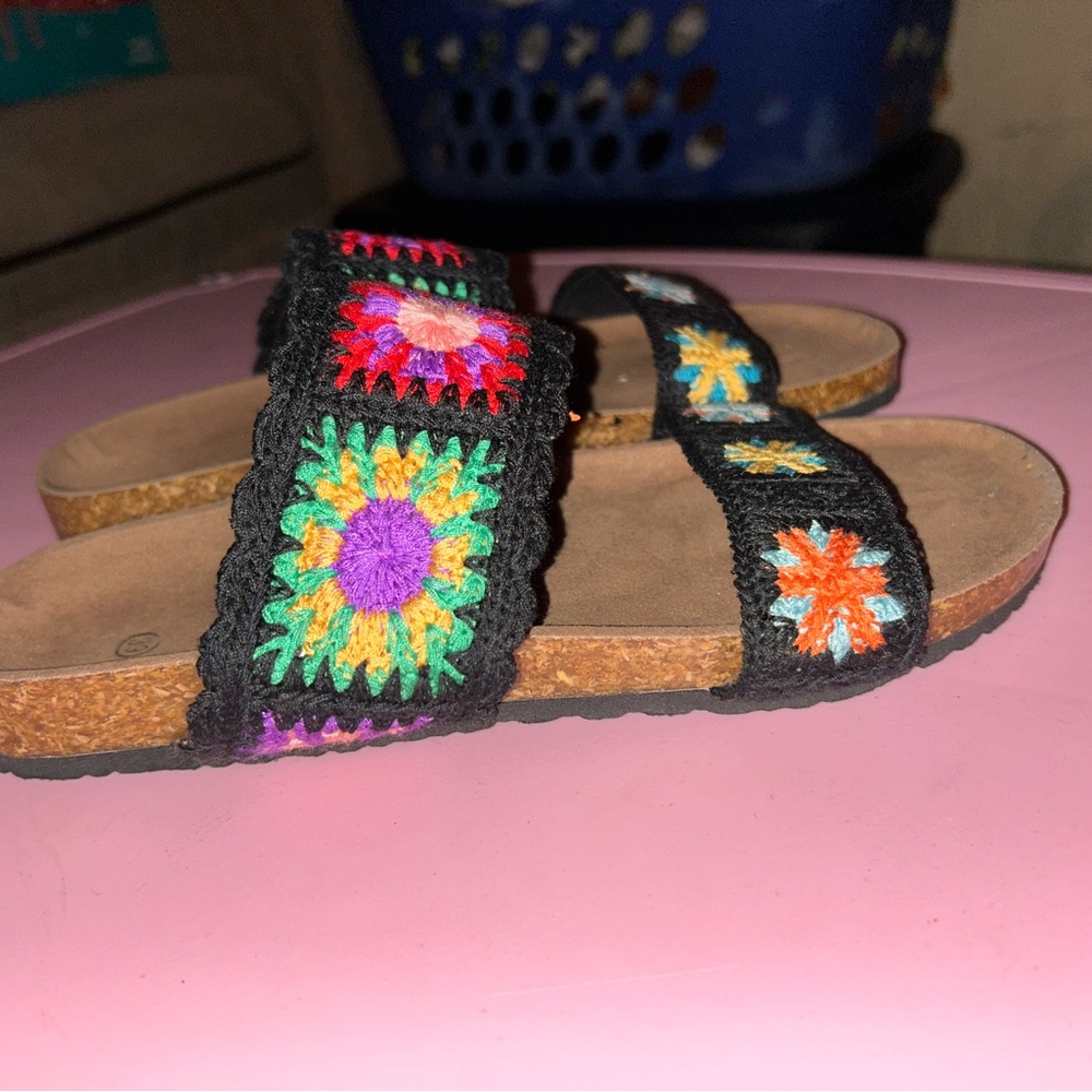 Colorful Crochet Sandals